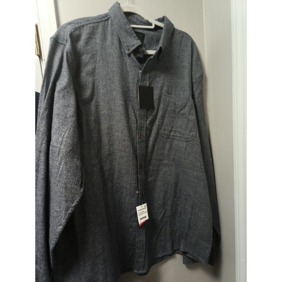 Other - 14th And Union Button Up Shirt | Size 2XL  Navy Gray Cotton Blend NWT